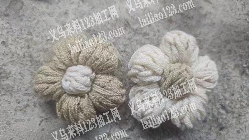 手工钩针的6公分泡芙花，寻找工厂，谁家可