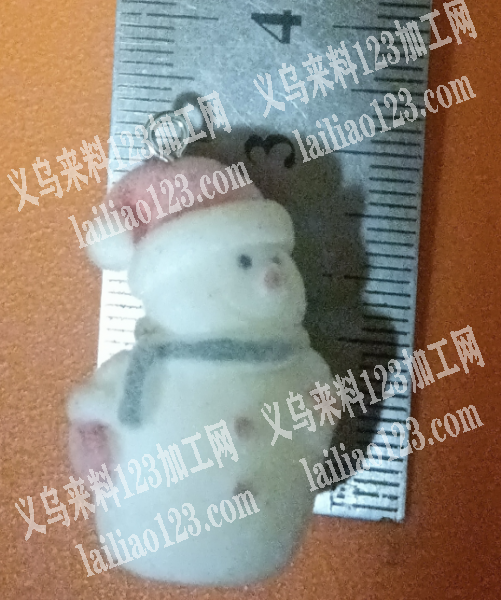 圣诞雪娃娃植绒成品订单，如图，植绒外发，