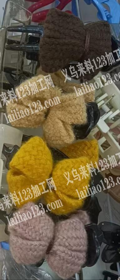 10万个毛绒蝴蝶结订单，如图，数量10万