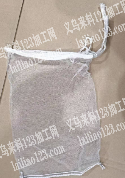 大量如图网纱束口袋订单，如图，寻找制袋工