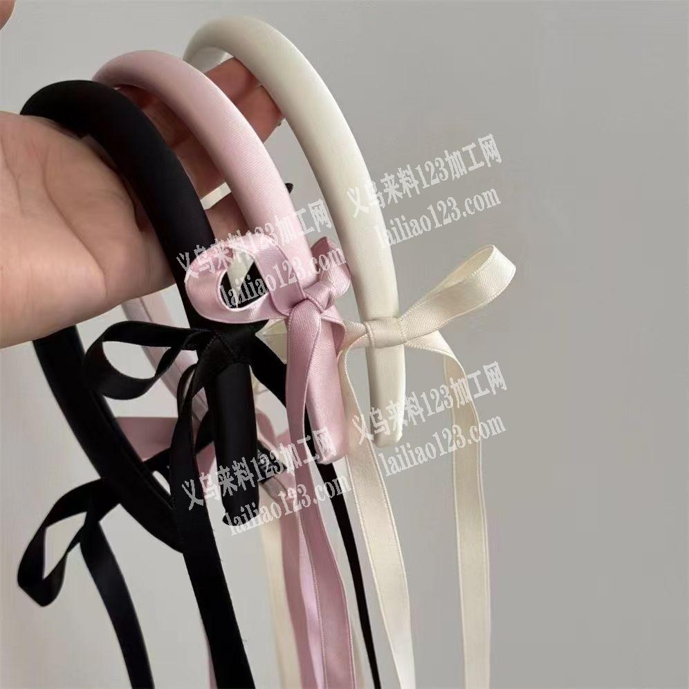 蝴蝶结头箍成品订单，如图，寻找专业做成品