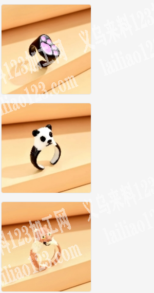 《附图片有订单，戒指订单》公司如图卡通戒