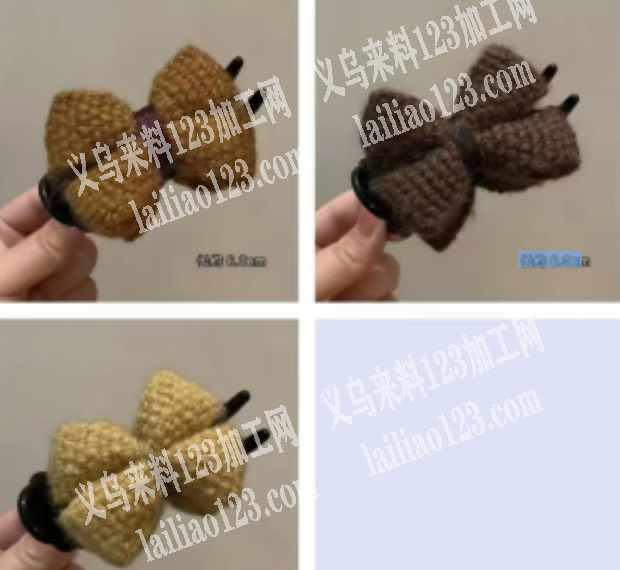 商贸城50万毛线发夹抓夹手工货外发加工，