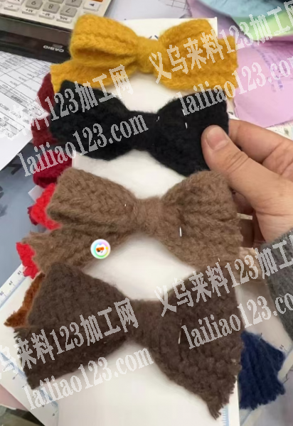商贸城50万毛线发夹抓夹手工货外发加工，