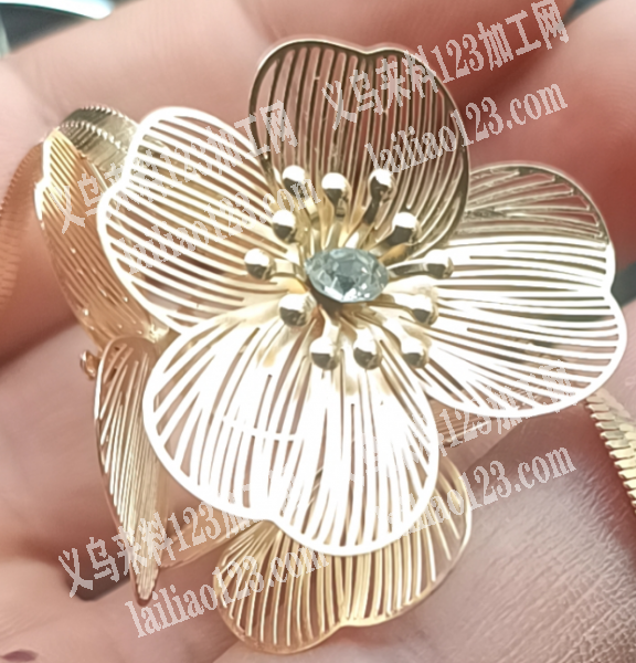 如图花朵饰品烧焊外发加工，寻找烧焊的加工