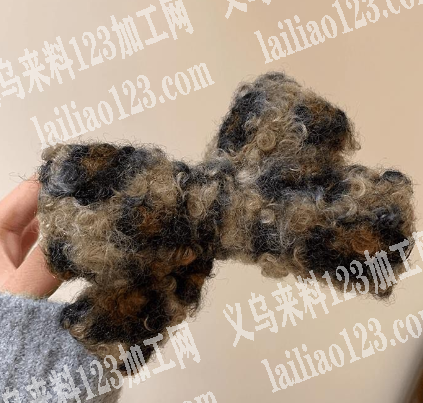 采购如图毛绒蝴蝶结。寻找厂家，有货的厂家