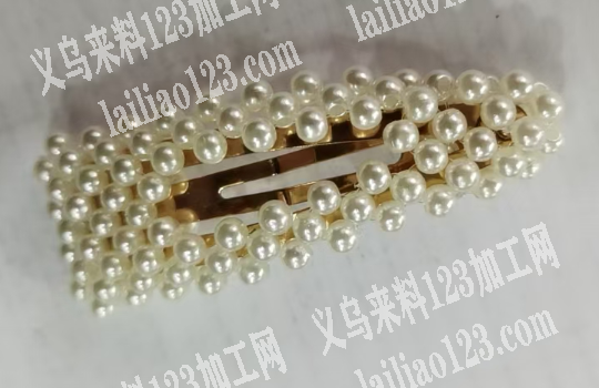 穿珠子编织的发夹套子订单，如图，寻找会做