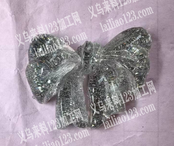 采购如图亮晶晶的蝴蝶结，寻找这个配件，效