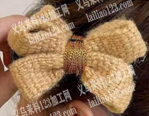 公司大量采购毛线织带如图爆款蝴蝶结的毛线