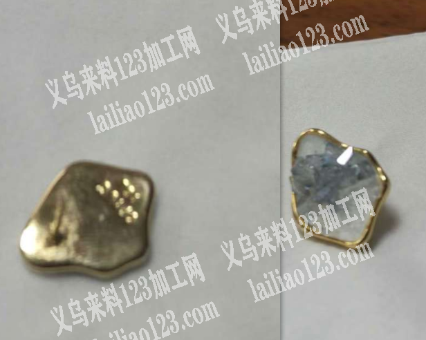 铜饰品包边水晶的，如图，这样的工厂请联系