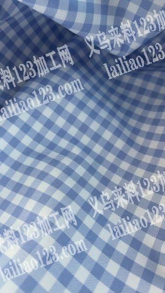 谁家有这款涤棉格子布