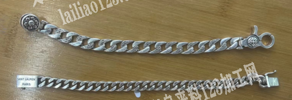 合金扣头有订单，如图，古巴链手链的扣头，