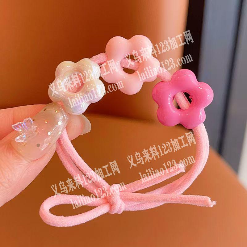 皮筋穿配件+打结的手工活外发加工，寻找手