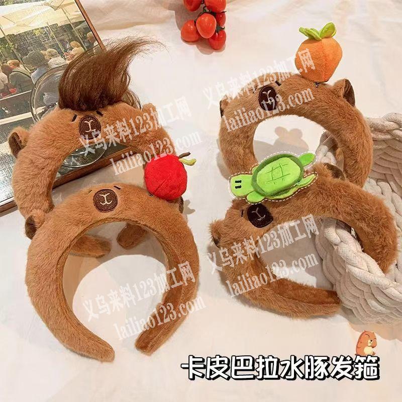 手缝的手工活外发加工，如图毛绒发箍的手工
