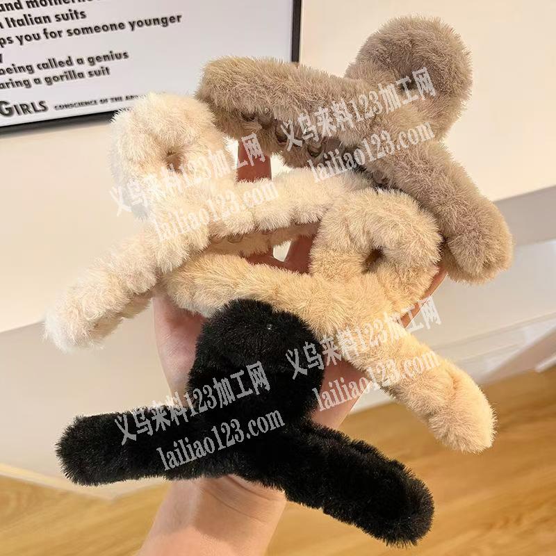 抓夹绕毛绒条的手工活外发，寻找会做绕毛绒