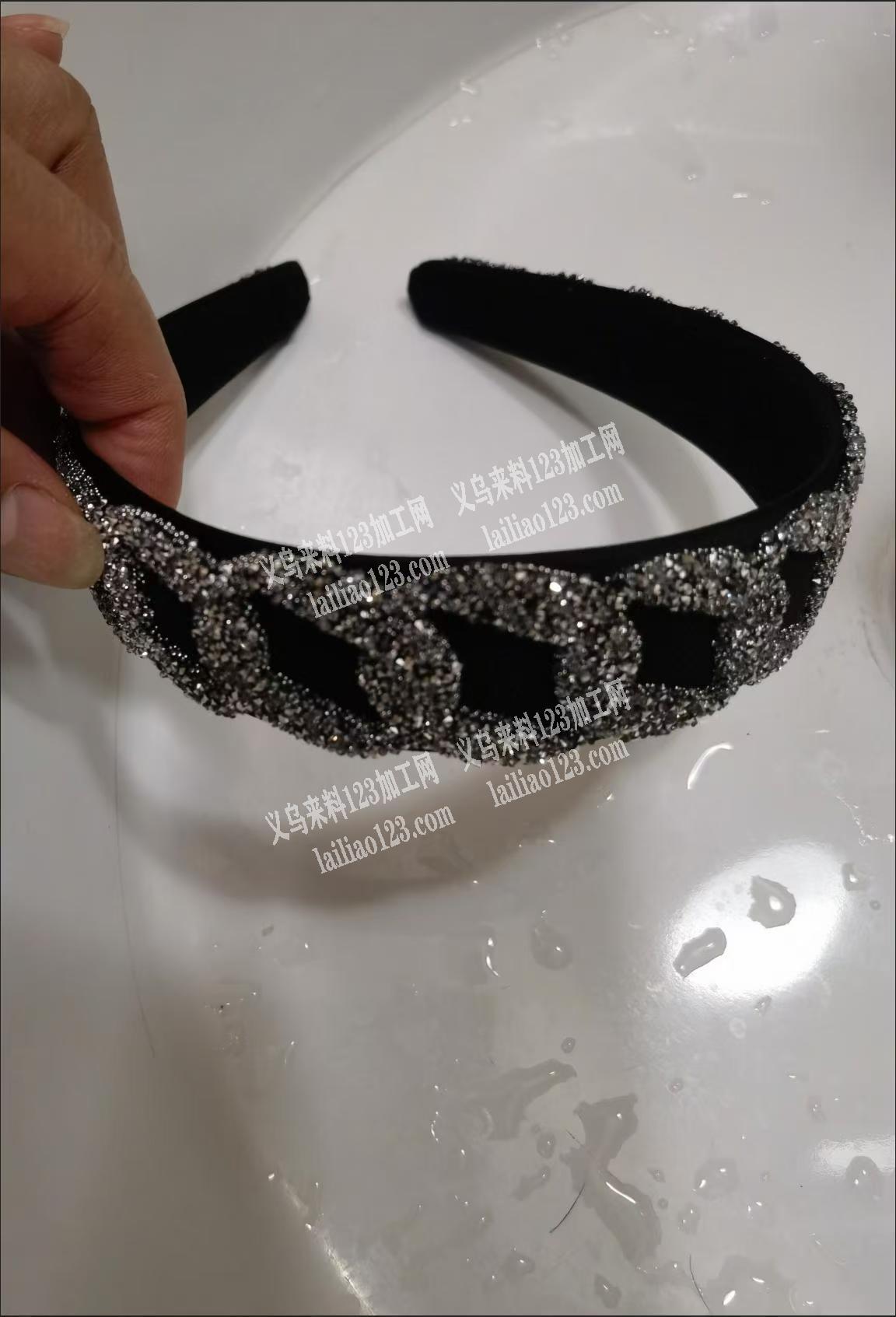 胶网钻的头箍成品订单，如图，这样的，有专