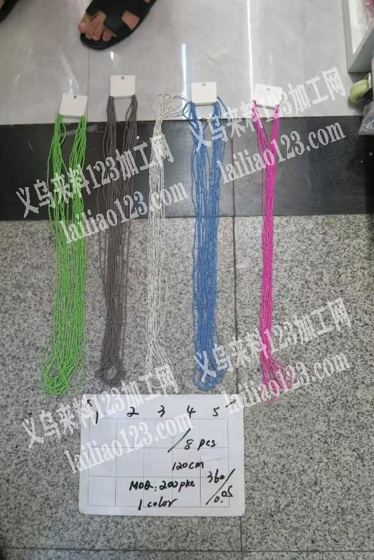 《发外地做》商贸城有手工活，项链穿米珠的手工活外发加工，