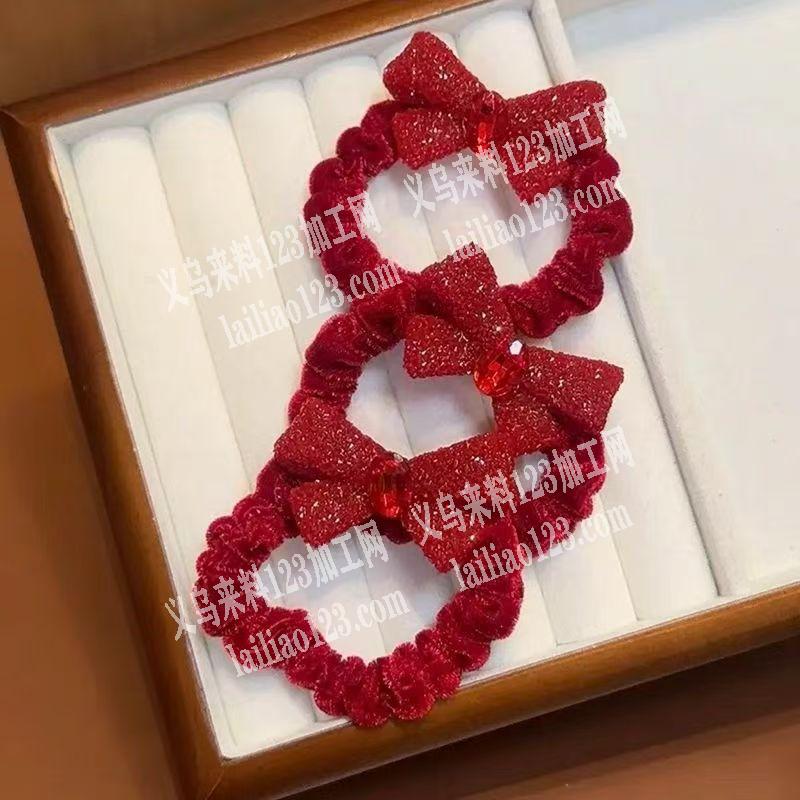 电商寻发饰工厂，如图，蝴蝶结发饰订单，如