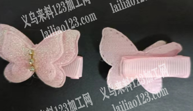 寻找如图包布蝴蝶发夹，要成品要现货，有货