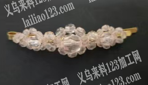公司手工串珠绑的发夹成品订单，寻找手工成