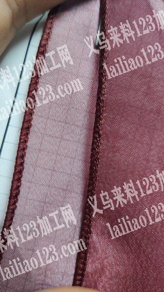 《围巾拷边外发加工》本地外地工厂都可以。