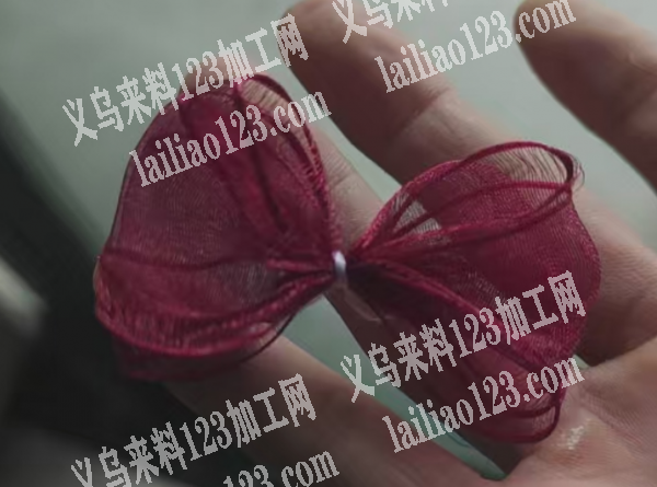 网纱布绑蝴蝶结的手工活，寻找义乌本地做手