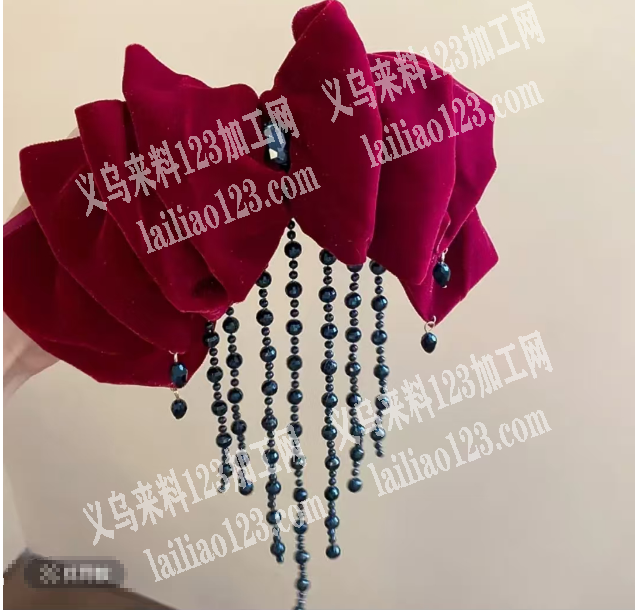 大量布艺云朵发夹手工活外发加工。会做云朵
