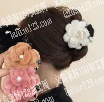 多款花朵抓夹订单，。如图，【现金合作】布