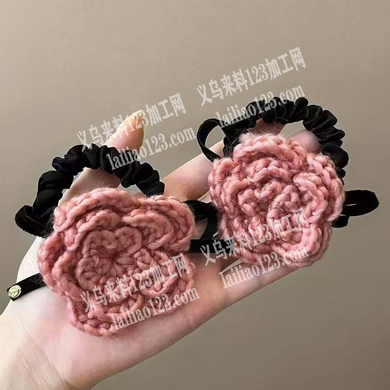 毛线钩针编织花朵的手工活外发加工，寻找会