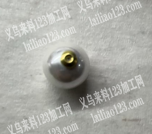 珍珠压耳塞外发加工，如图，长期有货做的，