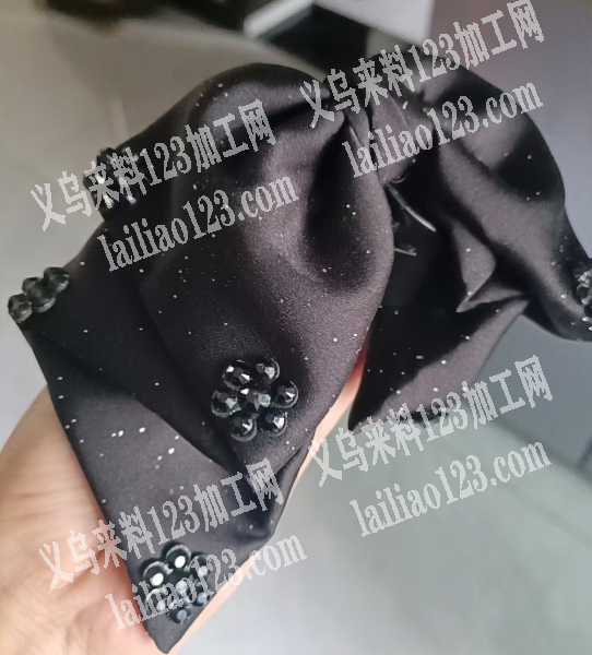 大量如图布艺蝴蝶结头饰订单，寻找主要做这