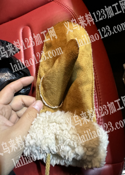 手套外发加工，如图，裘皮车机器做的，寻找