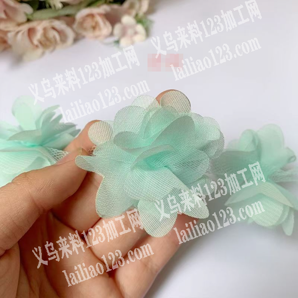 布艺花片手缝的手工活外发加工，寻找会做的
