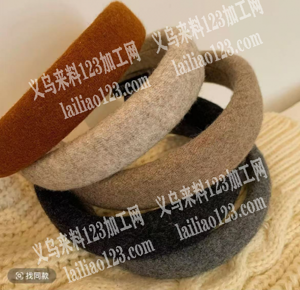 《发外地做，套布的手工活》布艺发箍的手工