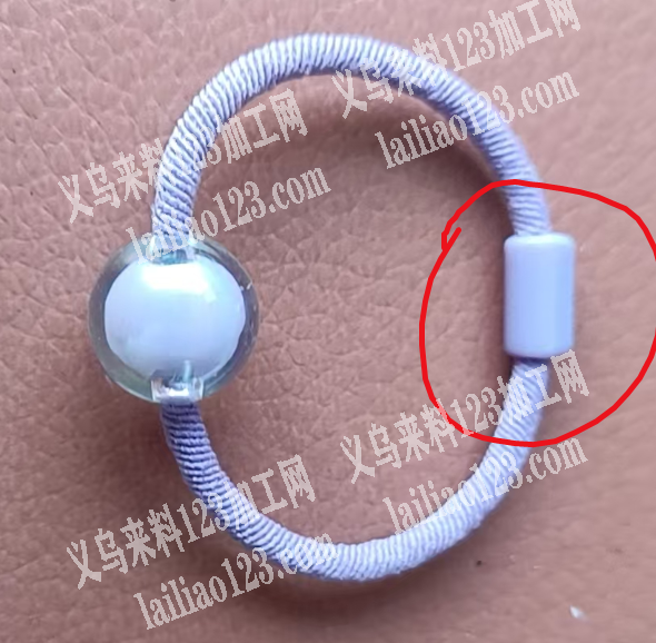 《年底出货》皮筋发圈粘胶的手工活外发加工