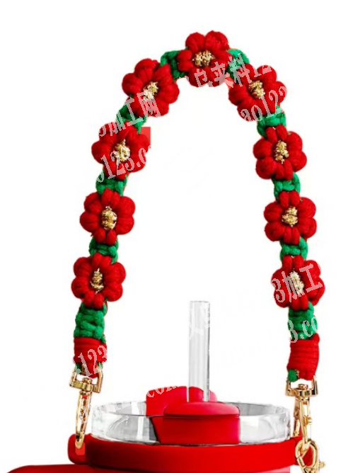 提绳编织打结的手工活，如图，长期有货做，