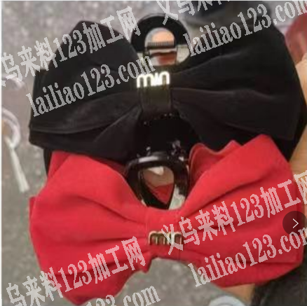 布艺蝴蝶结饰品订单，如图，寻找专业做如图