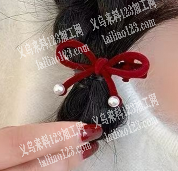 附图片，大量合金蝴蝶结发夹订单，如图，这