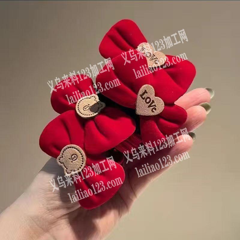 发外地做的手工活，蝴蝶结的手工活外