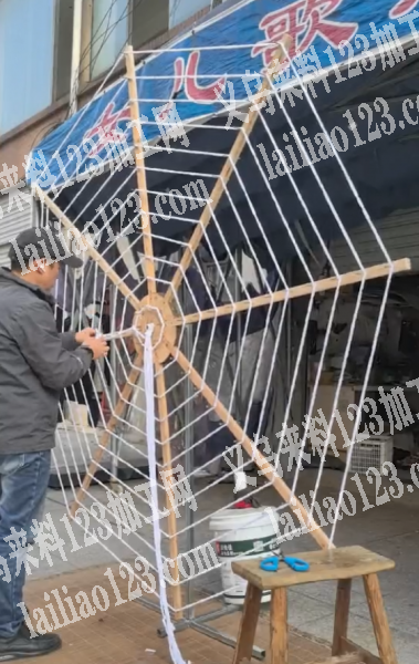 《发外地的手工活》大量绕绳子打结的手工活