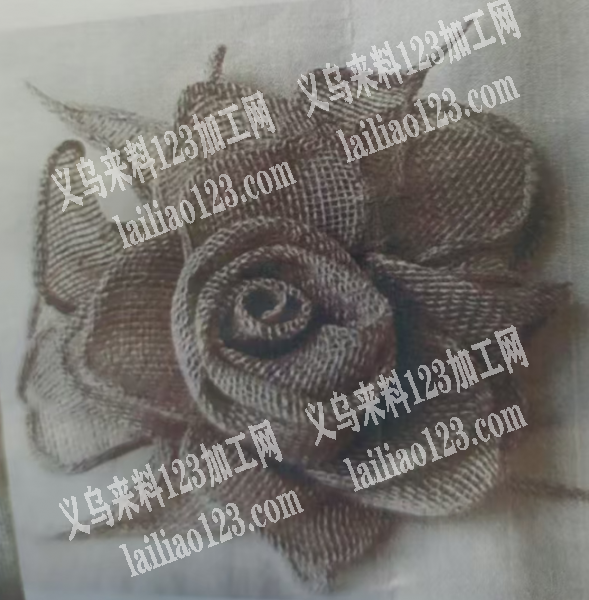 亚麻花朵胸花订单，如图，寻找专业做这个手