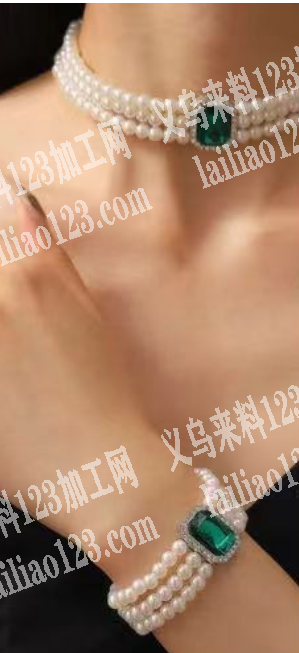 《大量订单》手工珍珠项链手链成品订单，如