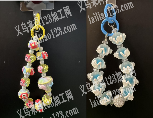 钥匙扣手机挂链成品订单，如图，寻找这样有