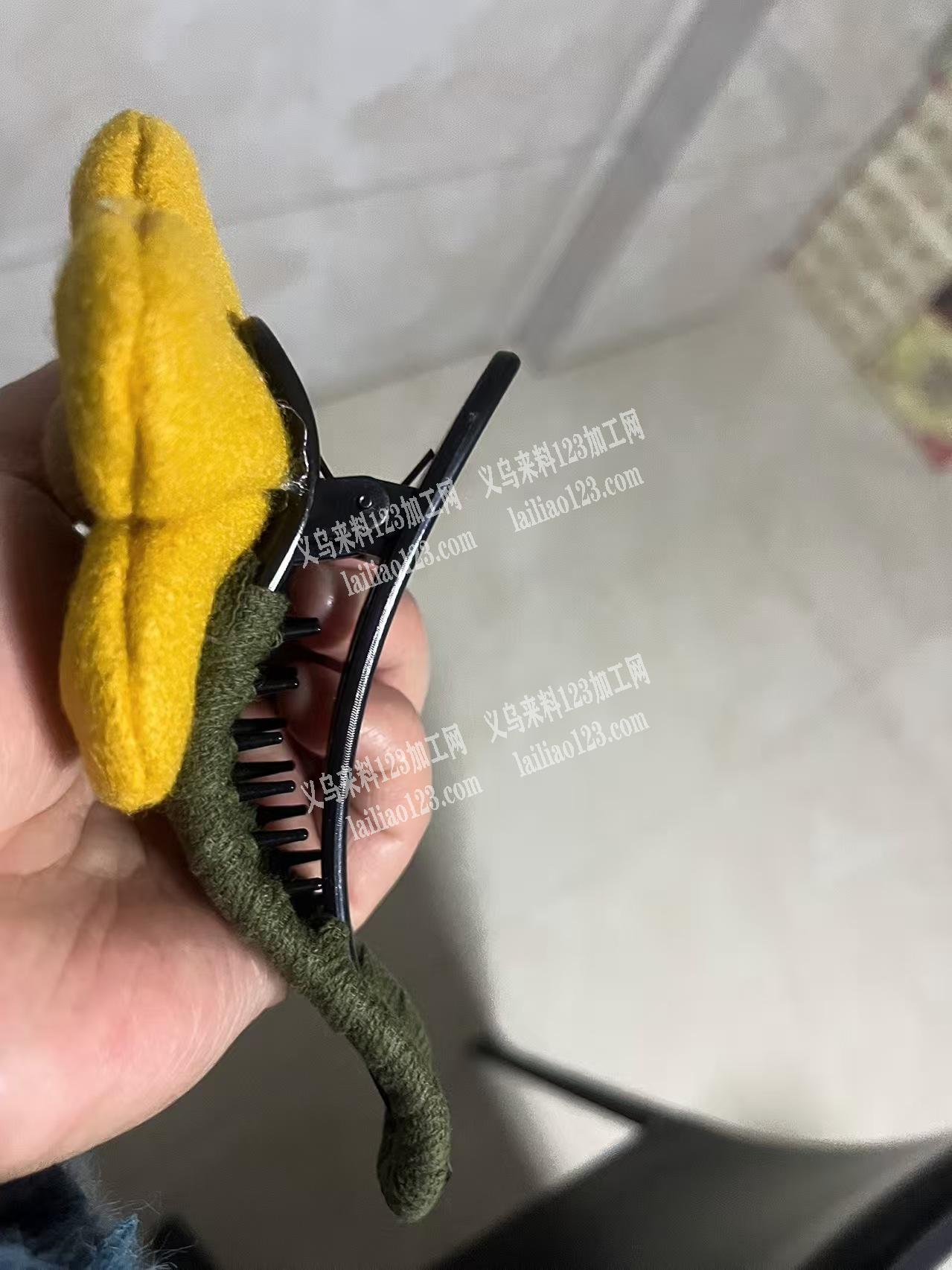 绕布条的鸭嘴夹订单，如图，寻找有做这个绕
