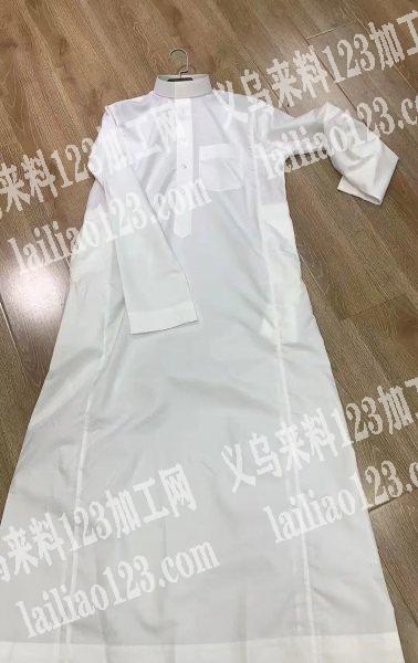外贸阿拉伯长袍服装订单外发加工，纯加工，