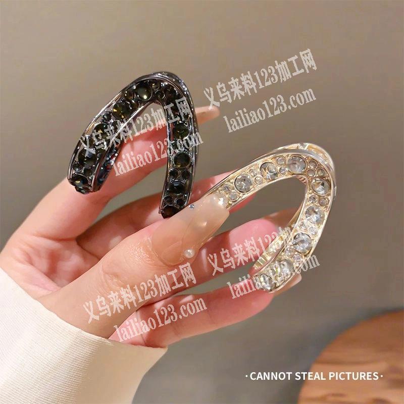 V型抓夹合金属发卡