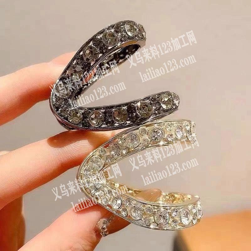 V型抓夹合金属发卡