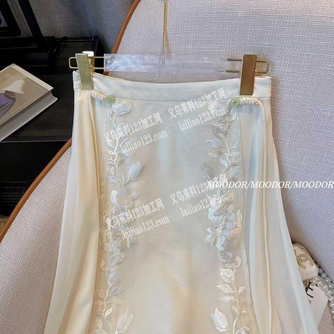 寻找这种新中式绣花裙的裙子源头工厂，有订