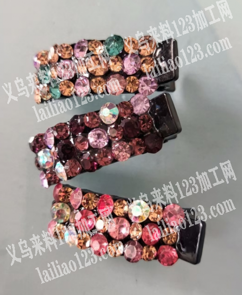 大量如图满钻发夹订单，寻找专业做这个发夹