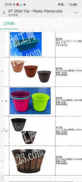 塑料花盆，回料做每款100万，微信详谈